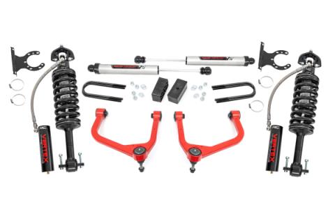 3.5 Inch Lift Kit Mono Leaf Rear Vertex/V2 Red GMC Sierra 1500 (19-24) Rough Country