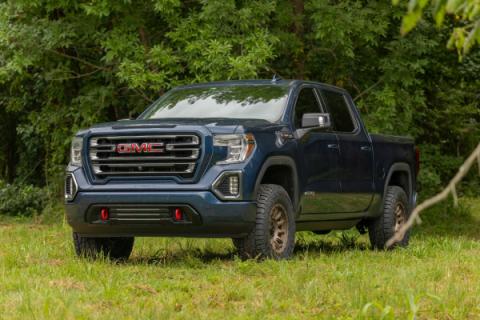 3.5 Inch Lift Kit Mono Leaf Rear Vertex/V2 Red GMC Sierra 1500 (19-24) Rough Country