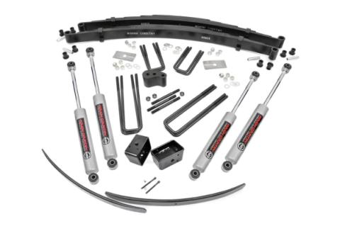 4 Inch Lift Kit Rear Blocks Dodge/Plymouth Ramcharger (78-93)/Trailduster (78-81) Rough Country