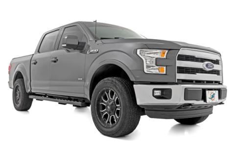 BA2 Running Board Side Step Bars Ford F-150/F-250/F-350 2WD/4WD (15-26) Rough Country