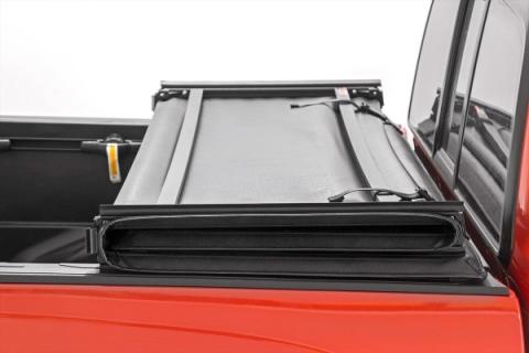 Soft Tri-Fold Bed Cover 6 Foot 4 Inch Bed Ram 1500/2500/3500 2WD/4WD (2010-2025 &amp; Classic) Rough Country