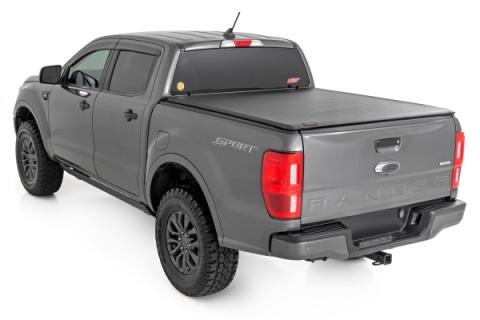 Soft Roll Up Bed Cover 5 Foot Bed Ford Ranger 2WD/4WD (2019-2023) Rough Country