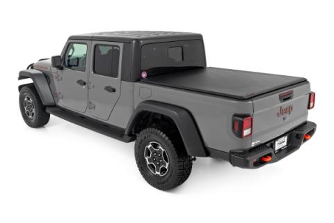 Soft Roll Up Bed Cover 5 Bed Jeep Gladiator JT 4WD (2020-2025) Rough Country