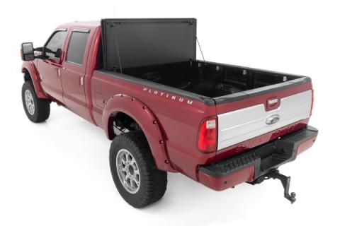 Hard Tri-Fold Flip Up Bed Cover 6 Foot 10 Inch Bed Ford F-250/F-350 Super Duty (99-16) Rough Country