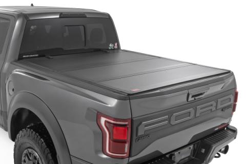 Hard Tri-Fold Flip Up Bed Cover 6 Foot 7 Inch Bed Ford F-150 2WD/4WD (2021-2026) Rough Country