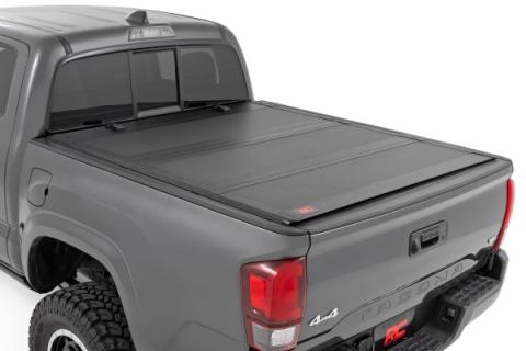 Hard Tri-Fold Flip Up Bed Cover 5 Foot Bed Toyota Tacoma 2WD/4WD (2005-2015) Rough Country