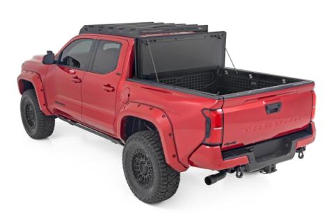 Hard Tri-Fold Flip Up Bed Cover 5 Foot Bed Toyota Tacoma 2WD/4WD (2024-2026) Rough Country