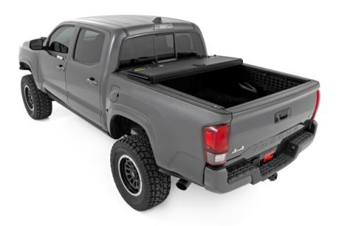 Hard Tri-Fold Flip Up Bed Cover 6 Foot Bed Toyota Tacoma 2WD/4WD (2005-2015) Rough Country
