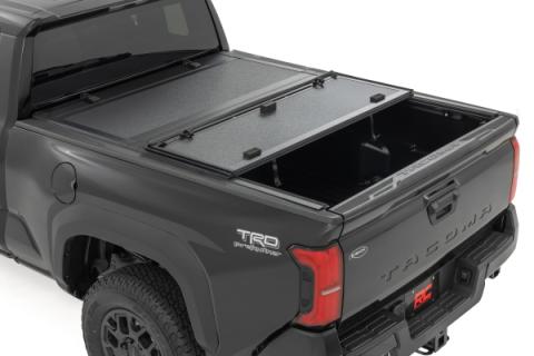 Hard Tri-Fold Flip Up Bed Cover 6 Foot Bed Toyota Tacoma 2WD/4WD (2024-2026) Rough Country