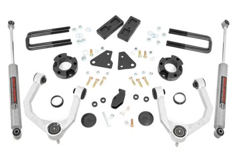 3.5 Inch Lift Kit N3 Cast Steel Knuckles 19-22 Ford Ranger 4WD Rough Country