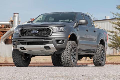 3.5 Inch Lift Kit N3 Cast Steel Knuckles 19-22 Ford Ranger 4WD Rough Country