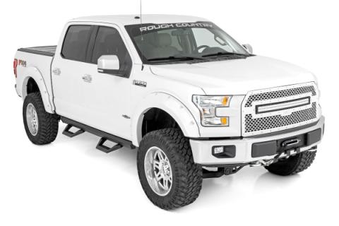 SRX2 Adjustable Aluminum Step Crew Cab 15-22 Ford F-150/17-22 Super Duty Rough Country