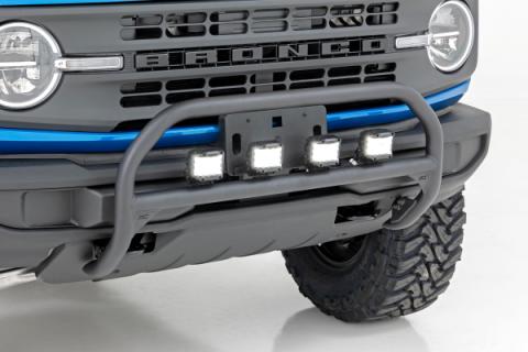 Nudge Bar 20 Inch Black Series DRL Single Row LED 21-Up Ford Bronco 4WD Rough Country