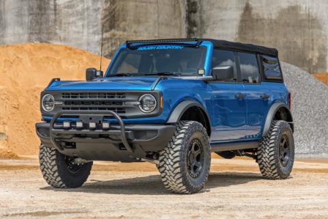 Nudge Bar 20 Inch Black Series DRL Single Row LED 21-Up Ford Bronco 4WD Rough Country