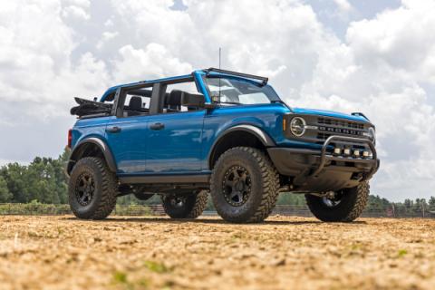 Nudge Bar 20 Inch Black Series DRL Single Row LED 21-Up Ford Bronco 4WD Rough Country