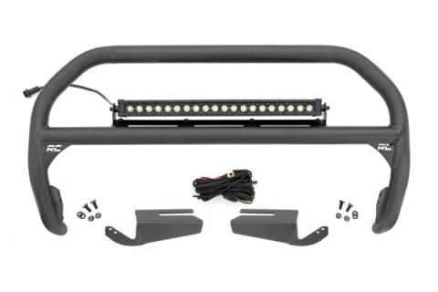 Nudge Bar 20 Inch Black DRL Single Row LED OE Modular Steel Ford Bronco (21-25) Rough Country