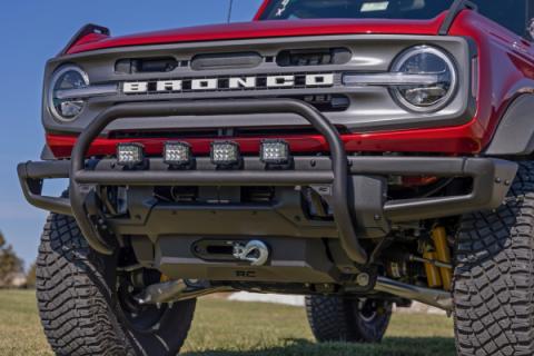 Nudge Bar 3 Inch Wide Angle Led (x4) Oe Modular Steel Ford Bronco (21-25) Rough Country