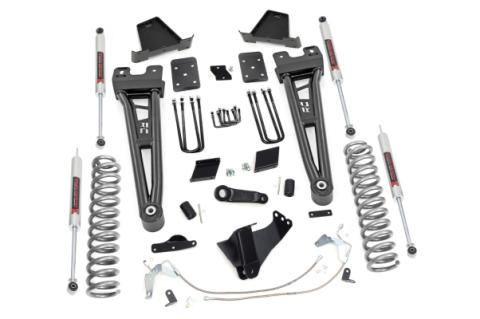 6 Inch Lift Kit Diesel Radius Arm M1 OVLD Ford F-250 Super Duty 4WD (15-16) Rough Country