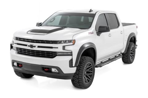 AC2 Running Boards Amber/White Crew Cab Silverado/Sierra 1500/2500HD/3500HD (19-26) Rough Country