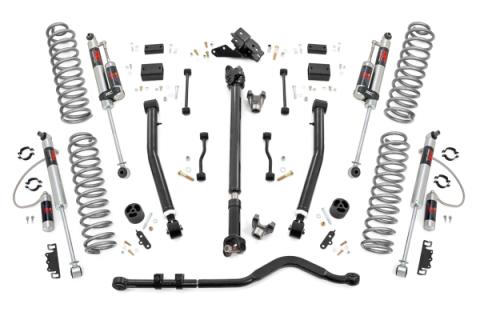 3.5 Inch Lift Kit Adj Lower FR D/S M1R Jeep Wrangler Unlimited 4WD (18-23) Rough Country