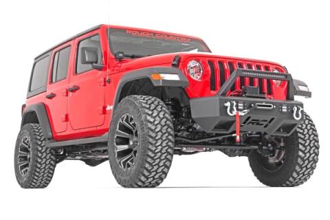 3.5 Inch Lift Kit Adj Lower FR D/S M1R Jeep Wrangler Unlimited 4WD (18-23) Rough Country