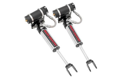 Front Adjustable Vertex Shocks 11-19 Silverado/Sierra 2500/3500 for 3-4.5 Inch Lifts Rough Country