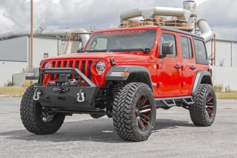 Jeep 50 Inch LED Hood Kit 18-20 Wrangler JL 20-Up Gladiator JT Black-Series Rough Country