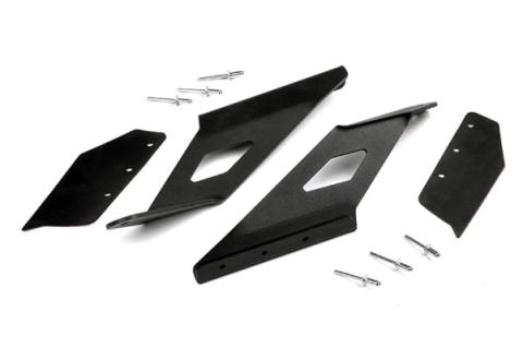 54 Inch Curved LED Light Bar Upper Windshield Mounts 15-20 SUVs Rough Country