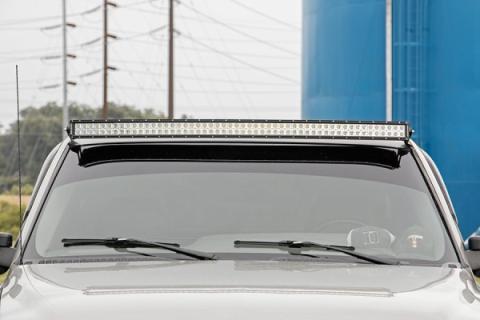 54 Inch Curved LED Light Bar Upper Windshield Mounts 99-06 PU/SUV Rough Country