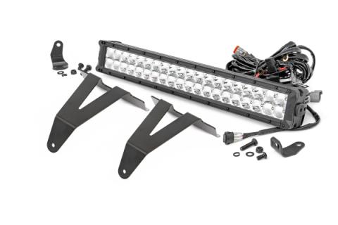 Dodge 20 Inch LED Bumper Kit Chrome Series w/Amber DRL 19-20 RAM 1500 Rough Country