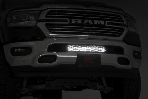 Dodge 20 Inch LED Bumper Kit Chrome Series w/Amber DRL 19-20 RAM 1500 Rough Country
