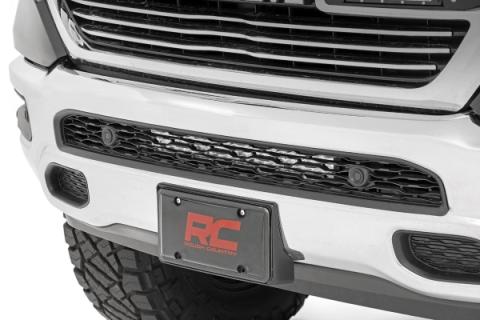 Dodge 20 Inch LED Bumper Kit Chrome Series w/Amber DRL 19-20 RAM 1500 Rough Country
