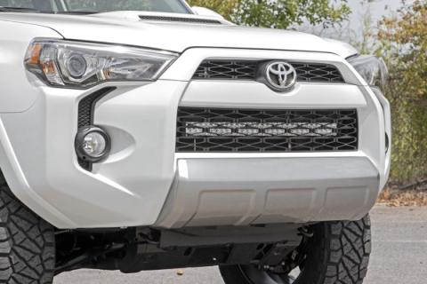 Toyota 30 Inch LED Grille Kit Black Series w/Cool White DRL 14-20 4Runner Rough Country