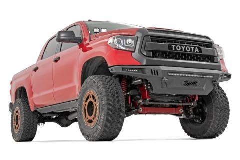 Toyota 2-inch LED Lower Windshield Ditch Kit (14-20 Tundra Black Series w/ Cool White DRL) Rough Country
