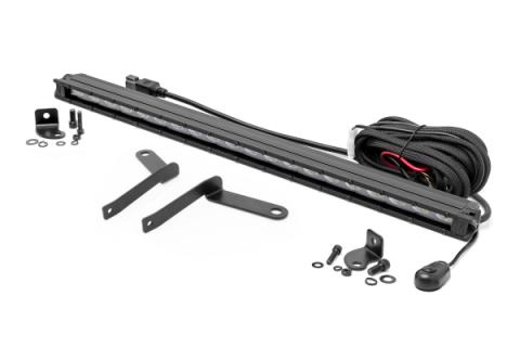 LED Light Kit Bumper Mount 20 Inch Black Slim Line Toyota Tundra (22-26) Rough Country