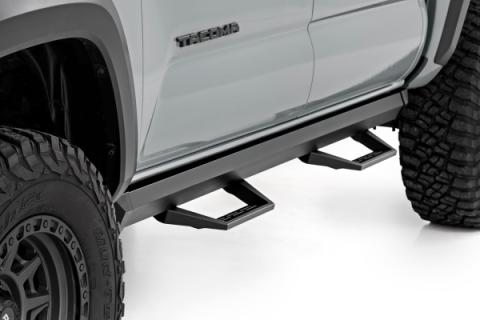 SRL2 Adj Aluminum Step Double Cab Toyota Tacoma 2WD/4WD (2005-2023) Rough Country