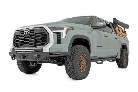 Hybrid Front Bumper 12000S Black LED w/ Amber DRL Toyota Tundra (22-26) Rough Country