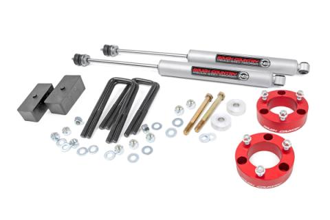 3 Inch Lift Kit Red Spacer w/N3 Shocks 05-21 Toyota Tacoma 2WD/4WD Rough Country