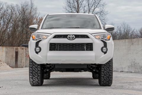 3 Inch Lift Kit Upper Control Arms RR Coils Vertex/V2 Struts Red Toyota 4Runner (10-24) Rough Country