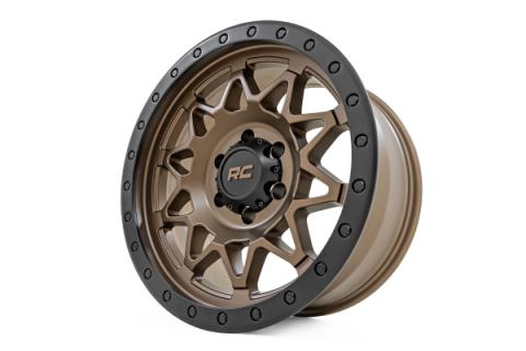 78 Series Wheel Simulated Beadlock Bronze/Black 17x8.5 5x5 +0mm Rough Country