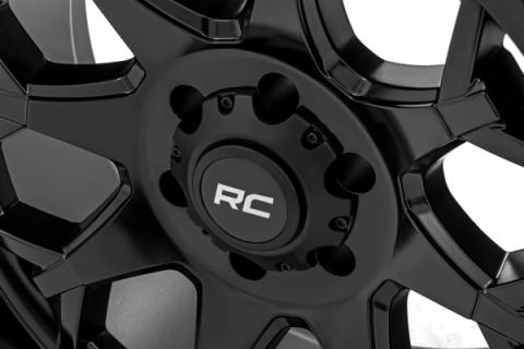 80 Series Wheel One-Piece Semi Gloss Black 20x9 8x180 0mm Rough Country