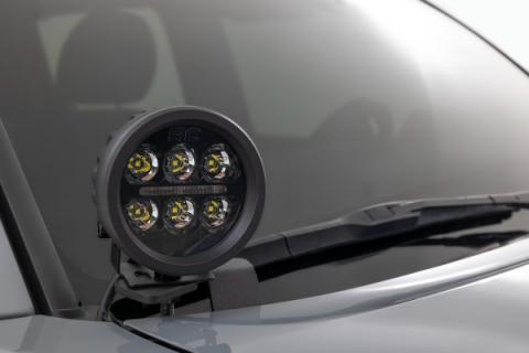 LED Light Kit Ditch Mount 2 Inch Spectrum Pair Spot Toyota Tacoma (16-23) Rough Country