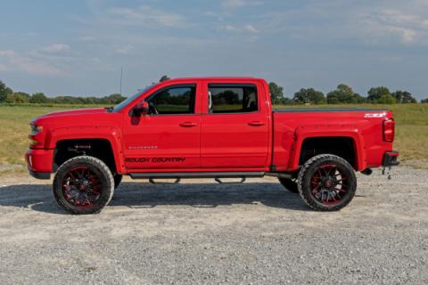 Side Window Deflectors In Channel Rain Guard Silverado/Sierra 1500/2500HD/3500HD 2WD/4WD Rough Country