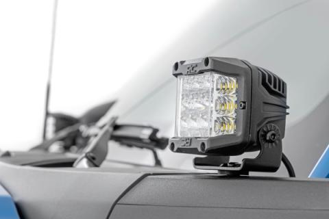 LED Light Kit Ditch Mount 2 Inch Spectrum Pair Spot Pattern Ford Bronco (21-25) Rough Country