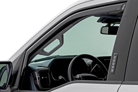 Side Window Deflectors In Channel Rain Guard Ford F-150/Lightning/F-250/F-350/Raptor (15-26) Rough Country
