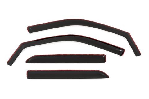 Side Window Deflectors In Channel Rain Guard Ram 1500/2500/3500 (10-25 &amp; Classic) Rough Country