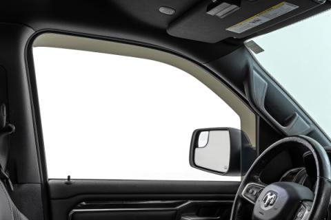 Side Window Deflectors In Channel Rain Guard Ram 1500 (19-26)/1500 TRX (21-24) Rough Country