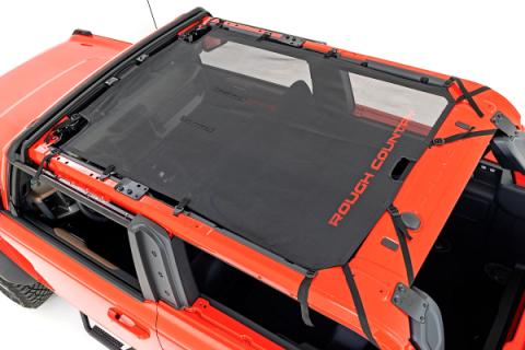 Mesh Bikini Top Plus Black Ford Bronco 4WD (2021-2025) Rough Country