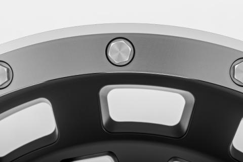 87 Series Wheel Simulated Beadlock Black/Machined 17x8.5 6x5.5 +0mm Rough Country