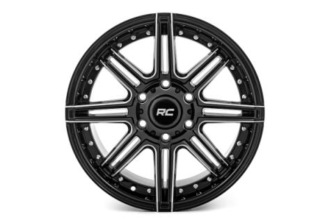 88 Series Wheel One-Piece Gloss Black 17x9 6x5.5 +0mm Rough Country